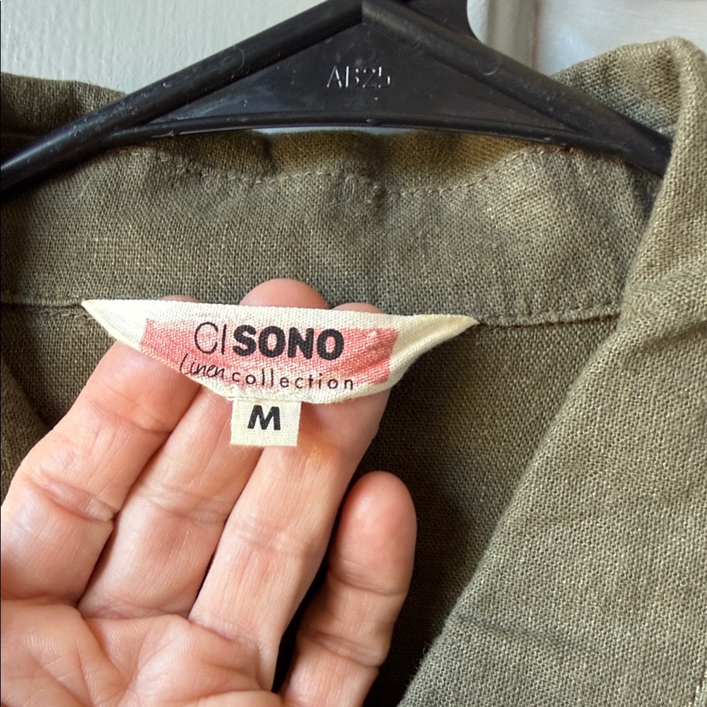 Ci Sono Olive Utility Button-Front Jacket - image 2
